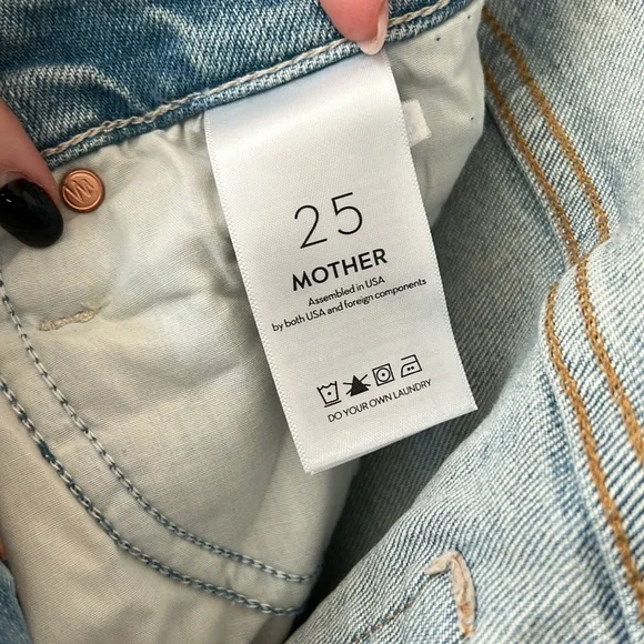 Mother Superior The Tomcat Distressed Cropped Jeans